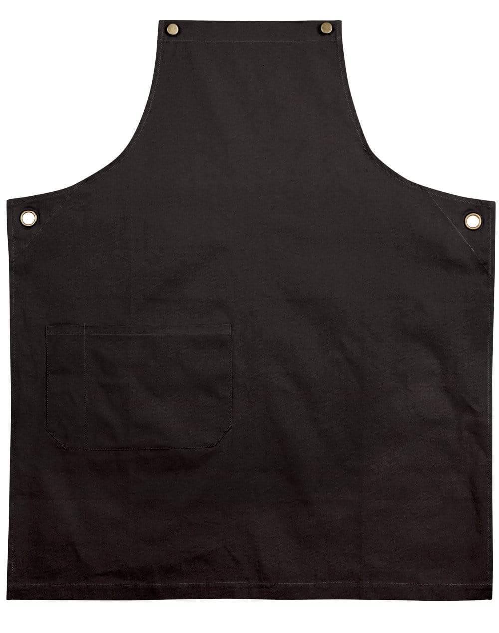 Australian Industrial Wear Hospitality & Chefwear Charcoal BRUNSWICK bib apron m3200